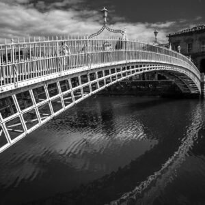 Ha'penny Bridge fine art black and white print